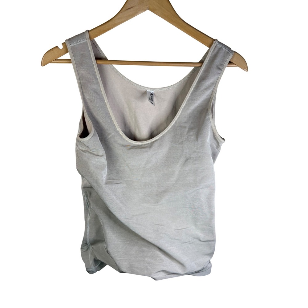 Fajate Womens Tank Top Bodysuit Shapewear Compression Size Medium Nude‎
